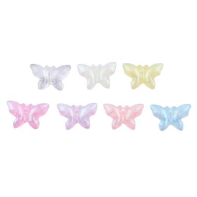 China China Colorful Butterfly Flat Back Resin Charms Cabochons DIY Jewelry Craft Decoration Accessories for sale