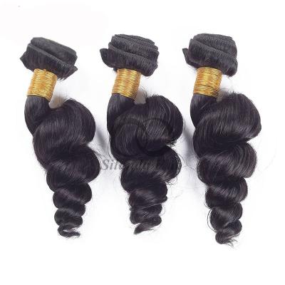 China Natural Black Loose Wave Remy Human Hair Bundles Sew In Weave Bundles Brazilian Bundle Deals for sale