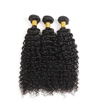 China Natural Black Jerry Curly Remy Human Hair Bundles Sew In Weave Bundles Brazilian Bundle Deals for sale