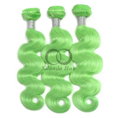 China Green Body Wave Remy Human Hair Bundles Sew In Weave Bundles Brazilian Bundle Deals for sale