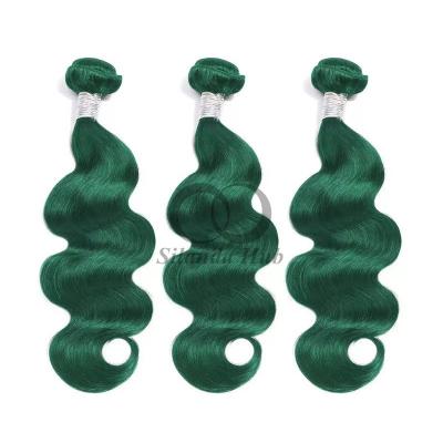 China Green Body Wave Remy Human Hair Bundles Sew In Weave Bundles Brazilian Bundle Deals for sale