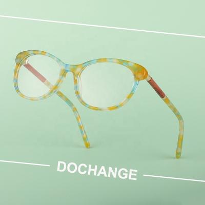 China 2022 Optical Frame Acetate Wood Glasses Blue Light Blocking Bamboo Custom Logo Spring Style Eyewear Optical Frame for sale