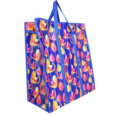 China Bolso de compras laminado de nuevo diseño con doble tirador de cremallera en venta