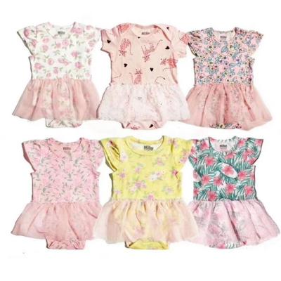 China Der Sommer-Kleidungs-Baby-des Spielanzugs 3-18M der Baumwollkinder Größe 100% zu verkaufen