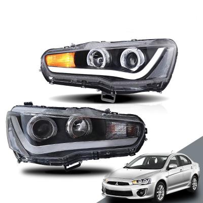 China Turn Signal Factory Sequential Taillights&headlamp Car Set For Mitsubishi Lancer EVO 2008-2017 Plug And Play LED Tail Lights For Lancer EX Headlights for sale