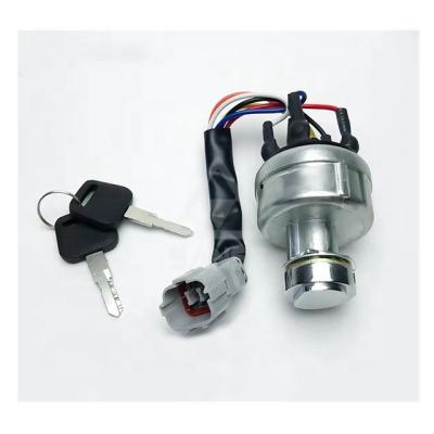 China Construction works Excavator Spare Parts Electric Power Lock Keys Switch Start Ignition Switch with 6 Sockets for SK120-5 SH120-6 SK200-5 SK200-6 for sale