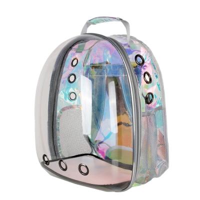 China Viable Cat Bag Pet Backpack Outside Bag Portable Transparent Cat Bag Capsule Space Backpack Breathable Pet Carrier Bag for sale