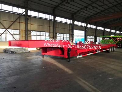 China Load 60 Tons Semi Lowbed Trailer Strong Stability Support For Personalized Customization for sale
