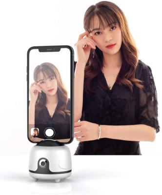 China Custom Adjustable Logo Available 360 Auto Rotation Tracking Support Smart Video Shooting Face Tracking Camera Cell Phone Holder for sale