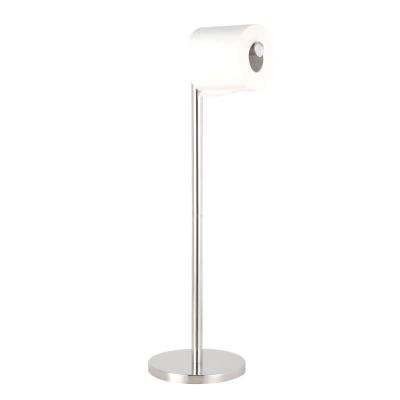 China New Modern Simple Metal Home Toilet Paper Holder With Shelf Kitchen Tissue Free Standing Toilet Paper Roll Holder for sale