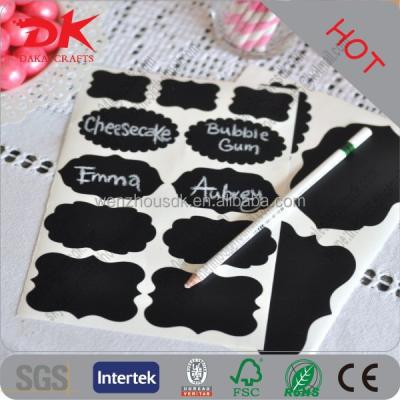 China Nice Sticker Decorative Price Quality Nice School Supplies Die Cut Vinyl Chalkboard Labels, Chalkboard Label Stickers for sale