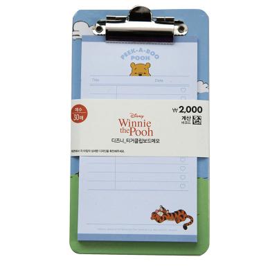 China Customs Office Stationery Size Wooden Clipboard With Paper for sale