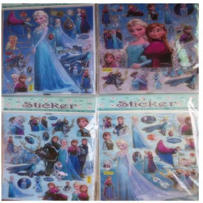 China Beautiful and funny PVC WALL STICKER puffy sticker/frozen sticker/sponge sticker for sale