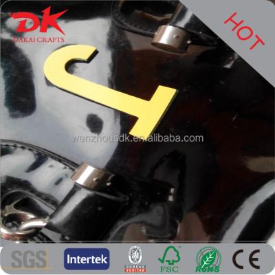 China Europe France Korea Japan Single Alphabet Letter Shaped J S Mini Leather Stickers for sale