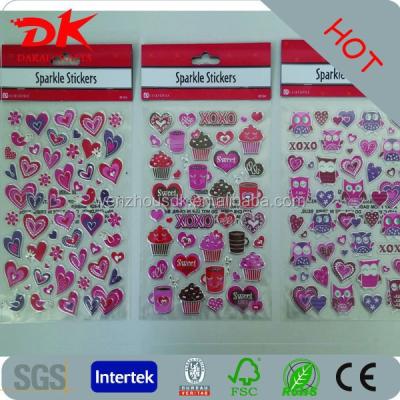 China SPARKLE STICKERS decorative sticker for Valentine's Day for sale