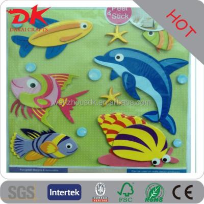 China 3d Layer Effect Custom 3D POP UP Kids Animal Wall Stickers for sale