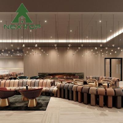 Κίνα Προσαρμόσιμο μέγεθος Κουρφή κάρτα καθίσματα περίπτερο καναπέ ξενοδοχείο Λόμπι Grand Villa προς πώληση