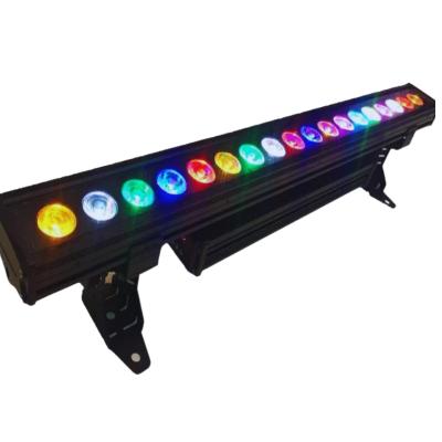 China Waterproof IP65 DMX 18*10w RGBW 4in1 LED Outdoor LED Wall Washer Construction Stage Light for sale