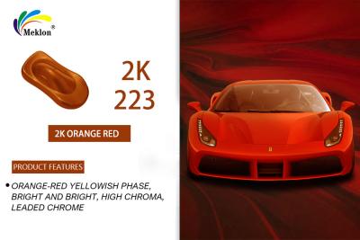 Chine Peinture automobile orange rouge approuvée ISO/MSDS/SGS pour une excellente couverture et protection à vendre