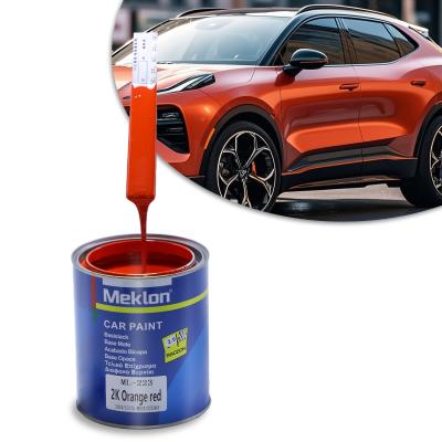 Cina Buon livellamento 2K Arancione Rosso Vernice Metallica Automotive Acrilico Spray di Rivestimento Liquido in vendita