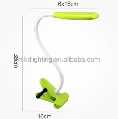 China With clamp USB rechargeable table lamp touch switch for learning to read removable flexible led reading light for sale
