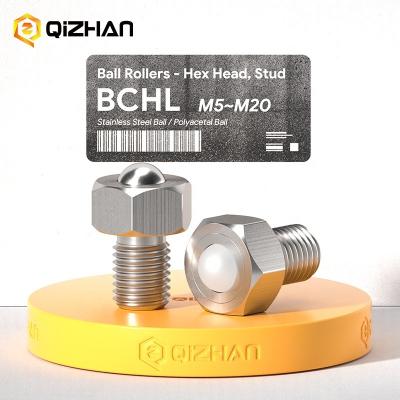 China Industrial Equipment BCHL Hex Head Stud Conveyor Ball Rollers for sale