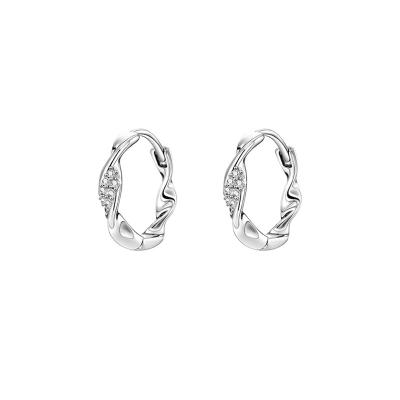 China 925 Sense Luxury Fashion Design Sterling Silver Earring Light Niche Stud Earrings TRENDY Female Stud Earrings for sale