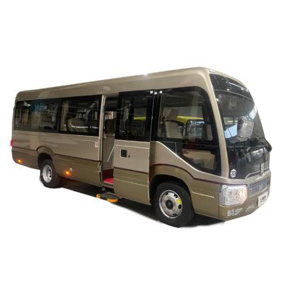 China 2024 Brandneuer LHD Mini 30-Sitzer Bus mit 4L Motor zu verkaufen