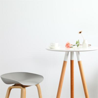China Wholesale Home Furniture Solid Wood Modern Wood Round High Bar Table for sale