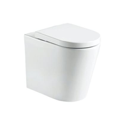China Ceramic Sanitary Wall Hung Mounted Wc Toilet Double-flow Modern Rimless Bathroom Ware Toiletries for sale