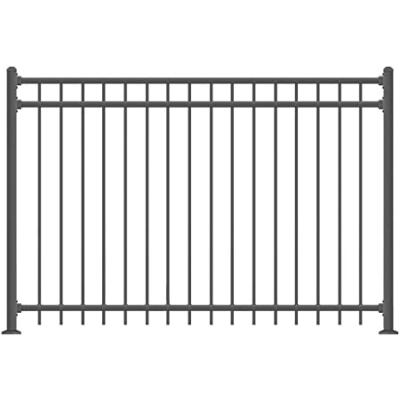 China Easily Assembled Residential Boundary Security Galvanized Metal PmentVC Coated Fence For Building for sale
