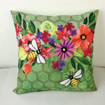 China Spring and Summer Fancy Anti-Static Floral Colorful Inserts 18 x 18 Plus Purchased Tile Covers by for sale