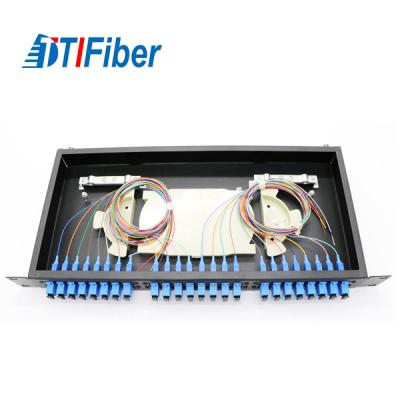 Chine Le support a monté le connecteur extérieur de épissure de Sc des noyaux 1U de la boîte 24 d'arrêt de fibre à vendre