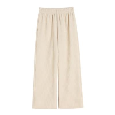 China Anti-Wrinkle Girls Good Waist Shape Cotton Plush Sustainable Anti-Static Smooth Loose Pants Comfortable Windproof Breathable for sale
