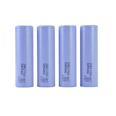 China Toys Bulk 40T INR21700-40T 3.7V 4000MAH 35A Lithium Li Ion 21700 Rechargeable Battery For Samsung for sale