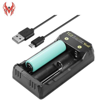 China Universal 2Slot TypeC 2A Fast Universal Battery Charger For 18650 26650 21700 20700 18500 Liion Battery for sale