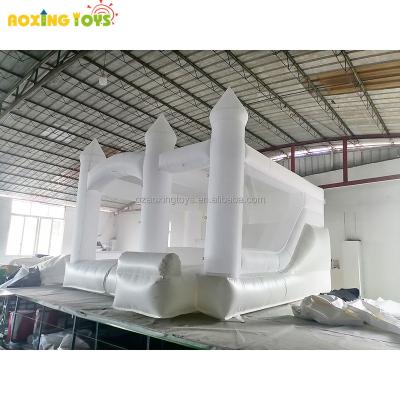 China Bouncer White Base PVC Wall Inflatable Wedding Oxford with Combo Slide House Jumping Castle Tent for Kids Adult Birthday Party for sale
