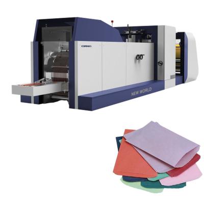 China Garment Shops Porcelain High Speed V Bottom Disposable Paper Bag Making Machine for sale
