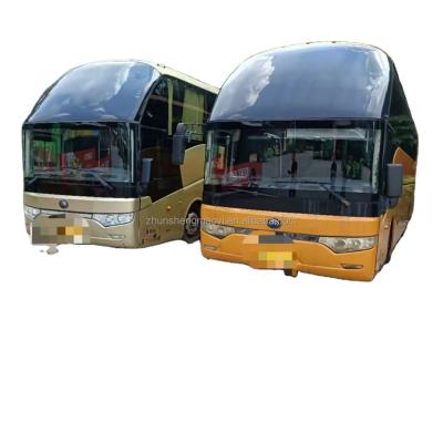 China HAIGE 55-Seater Diesel Buses with Manual Transmission and 3 Emission Standards for sale