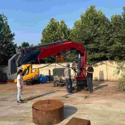 China 10ton 15ton Electric Hydraulic Marine Ship Crane Deck Crane For Fishing Boats for sale