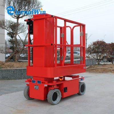 China Plataforma de tipo europeo de la impulsión los 6m los 8m Manlift de la batería para los trabajos de mantenimiento aéreos en venta