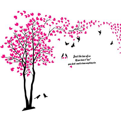 China Waterproof+Eco-friendly Acrylic 3D Wall Stickers home decor creative wall decals living room lovers tree wall stickers for sale