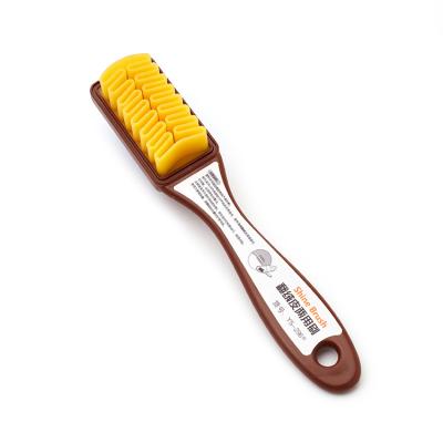 China Dual Use Plastic Rubber Shoe Cleaning Brush For Nubuck&Suede Shoes for sale