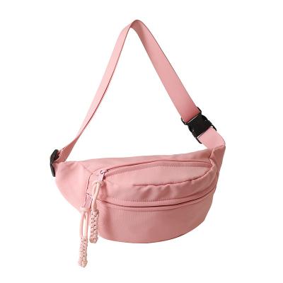 China Water proof Canvas fanny pack 2023 new breast bag design Outdoor sports gym bag running multi-functional outdoor crossbody bag LOGO for sale