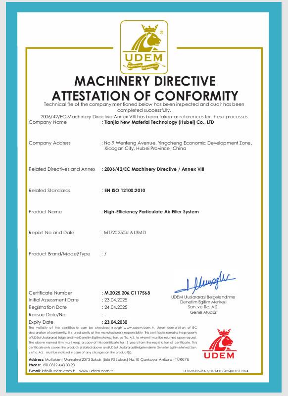 CE - Tianjia New Material Technology (Hubei) Co., Ltd