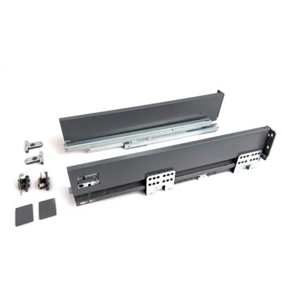 China Modern Metal Slim Box Soft Close Tandem Slim Box For Kitchen Drawer To Height 4