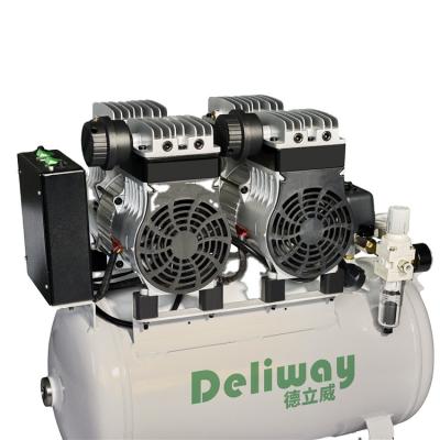 China High quality low noise hotel dentist use 2hp oil free dry air compressor 110v 60hz with 24 L air tank for sale
