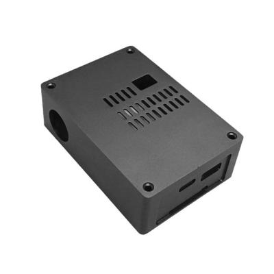 China Custom CNC Aluminum Alloy CNC Milling Steel Black Anodized Auto Parts Fish Bracket for sale
