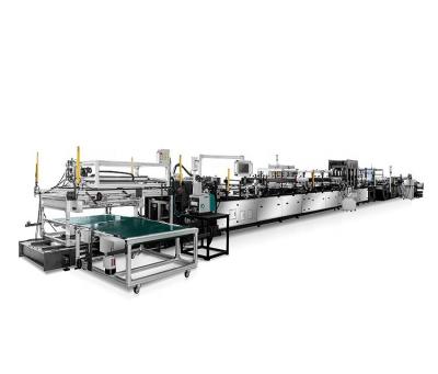China food & Beverage Factory Food Snack Quad Seal Pouch Four Side High Speed Laminated Bag Making Machine for sale