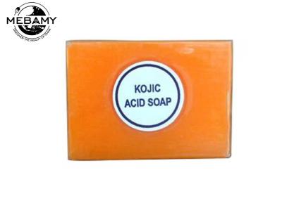 China Natural Antibacterial Kojic Acid Soap Orange Skin Lightening For Face / Body for sale
